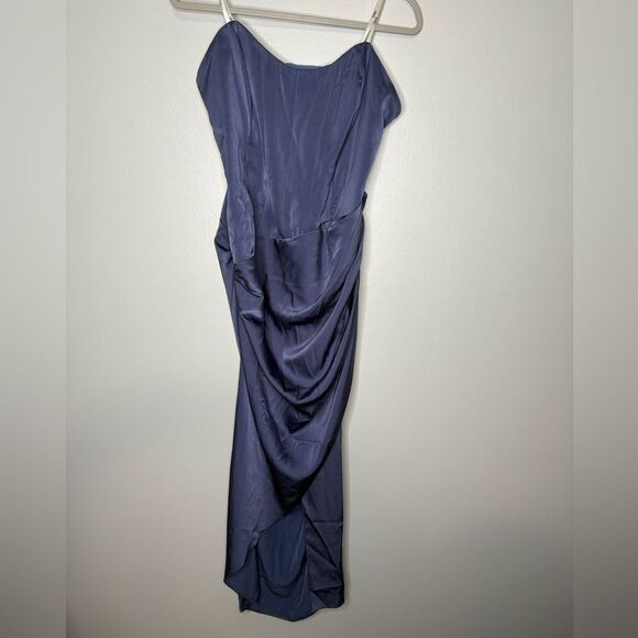 ASOS Design Spliced Bodice Midi Dress - Picture 2 of 3